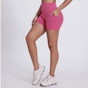 Cool Fitness Athletic Gym <span class=keywords><strong>Shorts</strong></span> con diseño en forma de V Cierre de cintura elástica Patrón sólido Entrenamiento Running Biker <span class=keywords><strong>Shorts</strong></span> Pocket - Product Image 4