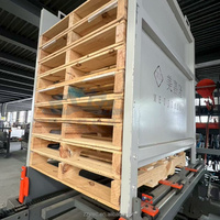 Ligne de production automatique de palettes en bois Invech, machine d'assemblage de traverses, capacité de 400-500 palettes/jour, puissance de 2 kW, compatible contreplaqué