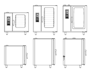 Four à vapeur combiné commercial multifonctionnel à convection et cuisson à la vapeur pour restaurants et hôtels, haute efficacité et durable - Product Image 4