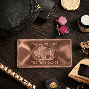 Barre de cuivre pur à 99,9 %, lingot Buffalo de 10 oz pour collection, décoration, cadeau - Product Image 3