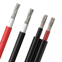 Cable Solar Fotovoltaico H1Z2Z2-K de CC con Aislamiento de PVC, Conductor de Cobre Estañado Flexible Retardante de Llama, Clasificación IP67, 0.6kV