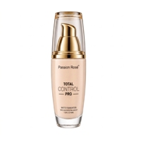 Fond de teint liquide mat longue tenue, contrôle du sébum, couvrance totale, fini peau nue, maquillage du visage, 4 teintes pour femmes