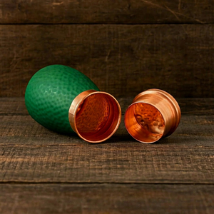 Hammered Copper Large Capacity Eco-Friendly Portable Cocktail <b>Shaker</b> Green Finish Barware Martini Mixer Boston <b>Shaker</b> Premium - Product Image 1
