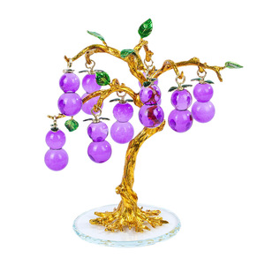 Ornements en verre en forme d'abricotier 20x23 cm, décoration suspendue pour le Nouvel An chinois, cadeau de décoration pour la maison - Product Image 2