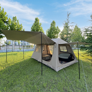 <span class=keywords><strong>2025</strong></span> nhà máy bán hàng trực tiếp giải trí 10 người UV bảo vệ lớp phủ bạc di động ngoài trời cắm trại lều - Product Image 2