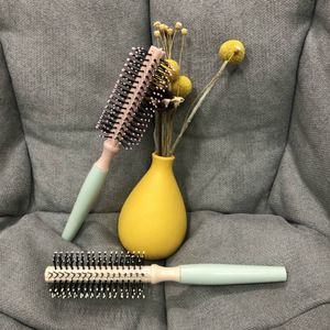<b>Round</b> Hairbrush Nylon Bristles Anti Static For Women And Students Household Use - Product Image 4