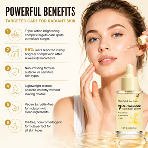 Suero Glutatión 7 para Manchas Oscuras 30ml, Niacinamida NAG, Vitamina C, Esencia Facial Iluminadora para una Piel Radiante y con Brillo, Cuidado Vegano - Product Image 5