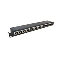19 pouces 1U Keystone Jack réseau Rack Amp Rj11 24 Port Panneau de brassage avec gestionnaire de câbles