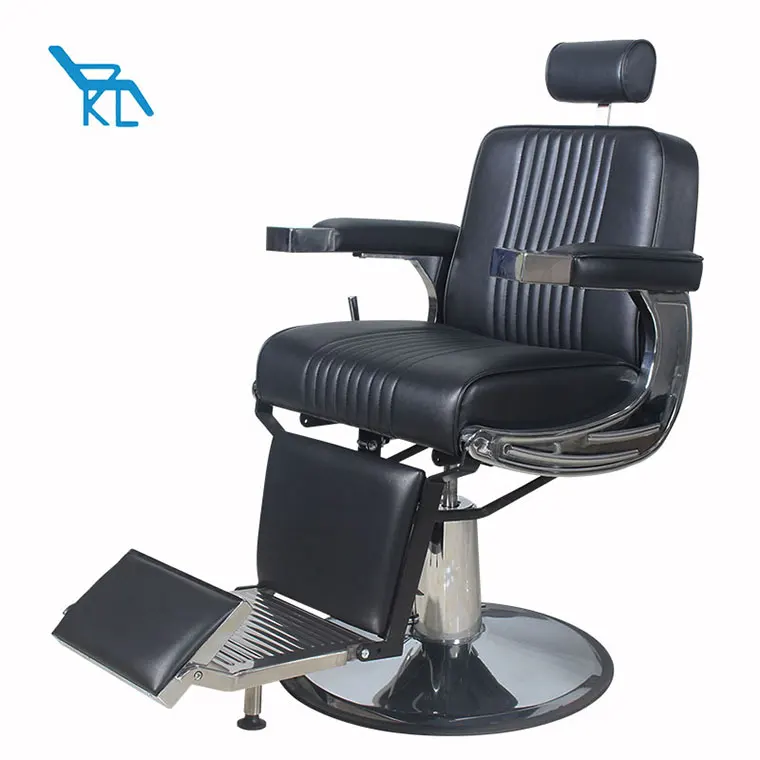shangkangli  Chair Barber Vintage Heavy Duty Recline Salon Chair Hydraulic Metallic Men's Grooming Barber Chair For Barber Use