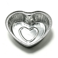 Contenant rond jetable en aluminium pour tarte aux œufs, moule de cuisson, emballage pour friteuse à air, résistant aux hautes températures et recyclable.