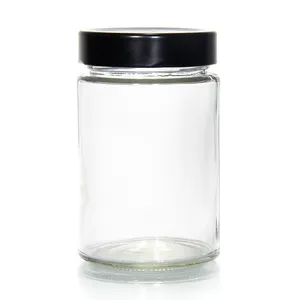 Voedsel Verpakking Container Duidelijk Glas Honing Potten 100Ml 180Ml 250Ml 350Ml 500Ml 720Ml