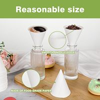 Gobelets à glace en papier blanc jetables de 4oz Gobelet à eau anti-fuite à manchon conique rasé écologique pour distributeur de refroidisseur d'eau