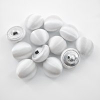 Boutons en tissu blanc en forme de dôme, recouverts de tissu, pour la couture de robes de cérémonie et de mariée, vente en gros