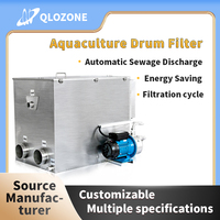Filtre à tambour rotatif en acier inoxydable de petite taille QihangRAS, équipement d'aquaculture pour l'élevage de poissons de carpes koï, aquaculture RAS