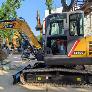 รถขุดมือสอง SANY SY60C ของแท้ เครื่องยนต์ทรงพลัง สภาพ 90% ยี่ห้อจีน แบบตีนตะขาบ พร้อมเครื่องปรับอากาศ - Product Image 1