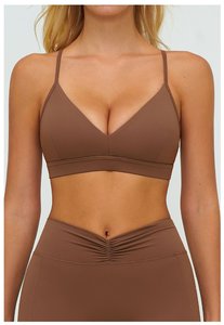 Ropa Deportiva Personalizada al por Mayor, Sujetador Deportivo con Cuello en V, Sujetador Deportivo Ligero de Secado Rápido, Ropa de Fitness, Sujetador de <span class=keywords><strong>Yoga</strong></span> - Product Image 5