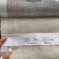 Offre spéciale : Tissus de rideaux en lin doux 100% polyester pour chambre à coucher 280/300/320/340/360CM