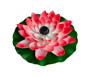 Năng lượng mặt trời <span class=keywords><strong>LED</strong></span> nổi đèn sen không thấm nước giáng sinh hoa trang trí nội thất vườn AO công viên thay đổi màu sắc điều khiển từ xa IP65 gốm - Product Image 1