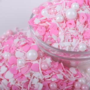 Lovebakery-decoraciones para Tartas de San Valentín, aspersores de <span class=keywords><strong>confeti</strong></span> de corazón de estrellas, perlas de azúcar comestibles, decoración de pasteles para repostería - Product Image 2