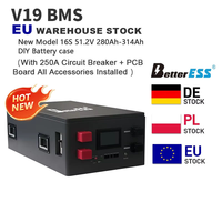EU/CN Lagerbestand DIY LiFePO4 Batterie-Kits 16S 51,2V 280Ah~314Ah Stapelbare Box mit JK-PB2A16S20P(V19)+ Vorinstalliertes Zubehör+DDP