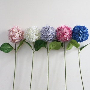 Flor de hortensia artificial de seda para decoración de bodas en interiores, hortensia tipo lollipop - Product Image 4