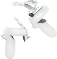 Expérience de jeu VR améliorée Accessoires de jeu de tir VR Poignées de contrôleur de fusil pour Oculus Quest 2 Gunstock avec bandoulière