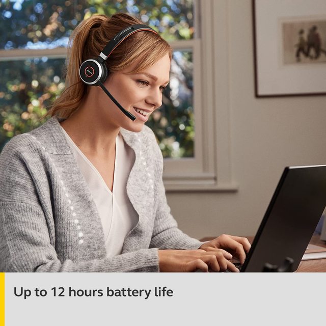 Jabra Evolve 65 Ms Mono Wireless Headset on Ear for Music Meeting