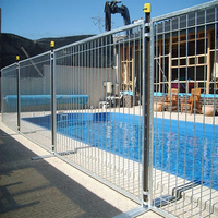 Fabricante de China, valla temporal de piscina de metal de seguridad de acero galvanizado con recubrimiento en polvo de 1,5mm y 2mm