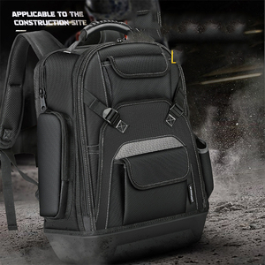 Sac <span class=keywords><strong>de</strong></span> <span class=keywords><strong>travail</strong></span> robuste et durable pour électricien, pour outils à main, organiseur <span class=keywords><strong>de</strong></span> rangement d'outils imperméable pour entrepreneur, plombier, chauffagiste - Product Image 4