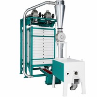 Machine à moudre la farine de blé à quatre unités à tamis plats en acier inoxydable