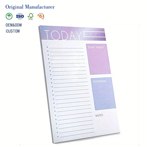 Bloc-notes tendance ombré pour liste de tâches quotidiennes 7x10, 60 pages, avec liste de contrôle 'Ne vous oubliez <span class=keywords><strong>pas</strong></span> pour demain' et sections de notes - Product Image 1