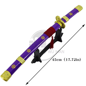 Katana <span class=keywords><strong>Enma</strong></span> de Metal de 45 cm, Espada Triple de <span class=keywords><strong>Zoro</strong></span>, Espada Coleccionable sin Afilar para Colección, Edades 5+, Unisex - Product Image 5