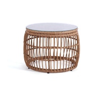 Ensemble de salon de jardin moderne en rotin, 5 pièces, avec canapé, chaises et table d'appoint, pour extérieur et détente