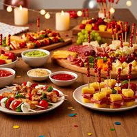 Cure-dents en bambou colorés, directement de l'usine chinoise, brochettes modernes pour apéritifs et cocktails, brochettes à fruits pour les fêtes