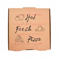 Boîtes à pizza en carton ondulé imprimées en gros, avec pelliculage mat, gaufrage, doublure intérieure en aluminium, isolées, anti-graisse et aseptiques