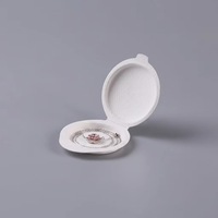 Boîte d'emballage pour bijoux en pâte de papier moulée au design épuré, boîte d'emballage pour ornements en pulpe de bagasse moulée écologique