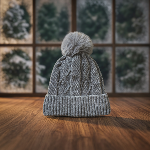 Women's Drop Knit Beanie Sweater - Product Image 3