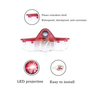 Luces de bienvenida para puerta de coche, <span class=keywords><strong>proyector</strong></span> de lámpara, accesorios para automóviles para Renault <span class=keywords><strong>Samsung</strong></span> QM6 SM5 L43 SM6 SM7, lámparas Led láser 3D - Product Image 5