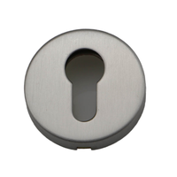 Nurlin - Cerradura de Cilindro Moderna de Estilo Europeo, Embellecedor de Latón Mate, Bronce Antiguo, Negro, Accesorios para Manijas de Puerta de Acero Inoxidable para Entrada