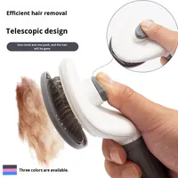 Peigne démêlant pour chiens et chats à un bouton, brosse de toilettage pour animaux de compagnie, nettoyage et brossage des poils, pas cher