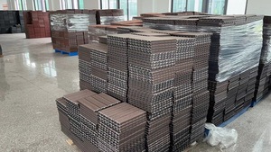 Dalles de <span class=keywords><strong>terrasse</strong></span> en WPC modernes à faire soi-même, écologiques, imperméables, antidérapantes, revêtement de sol durable, <span class=keywords><strong>terrasse</strong></span> extérieure, patio, jardin - Product Image 5