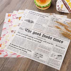 Custom Food Grade Biodegradable Greaseproof Food <b>Wrapping</b> <b>Paper</b> Custom Deli Hamburger Sandwich <b>Paper</b> - Product Image 3