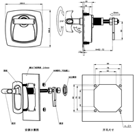 Guweite BL7881-2141 clé en forme de T serrure de porte d'entrepôt pour voiture/camion/pick-up/berline/caravane-universel s'adapte à une installation facile haute