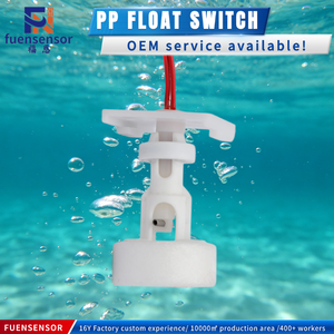 Interruptor de nivel de flotador de nailon para detección de líquidos corrosivos en tanques químicos - Product Image 1