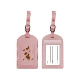 Ensemble de porte-passeport et d'étiquettes de bagages de luxe en cuir PU pour les voyages d'affaires, cadeau - Product Image 4