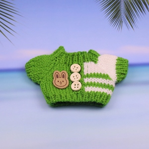 Suéter de juguete de dibujos animados al por mayor para muñeca de tela de 17 cm Labu Two Three Generations Tide Play Small Pendant - Product Image 1