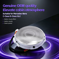 Cubierta Decorativa para Altavoces de Puerta con 64 Colores LED para Mercedes Clase E W213 W238 E-Coupe, Compatible con el Control de Iluminación Ambiental Original