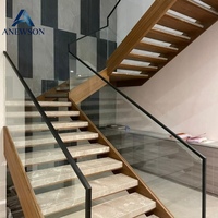 Escalier télescopique à poutre en U réglable, hauteur et angle personnalisables, ajustement flexible pour escaliers droits