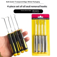 Kit de 4 crochets pour joints d'étanchéité en acier allié, avec poignée antidérapante, outil spécial pour retirer les joints d'étanchéité
