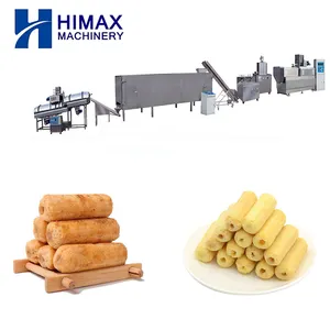 Chocolate filled food pillows snacks making machine process line